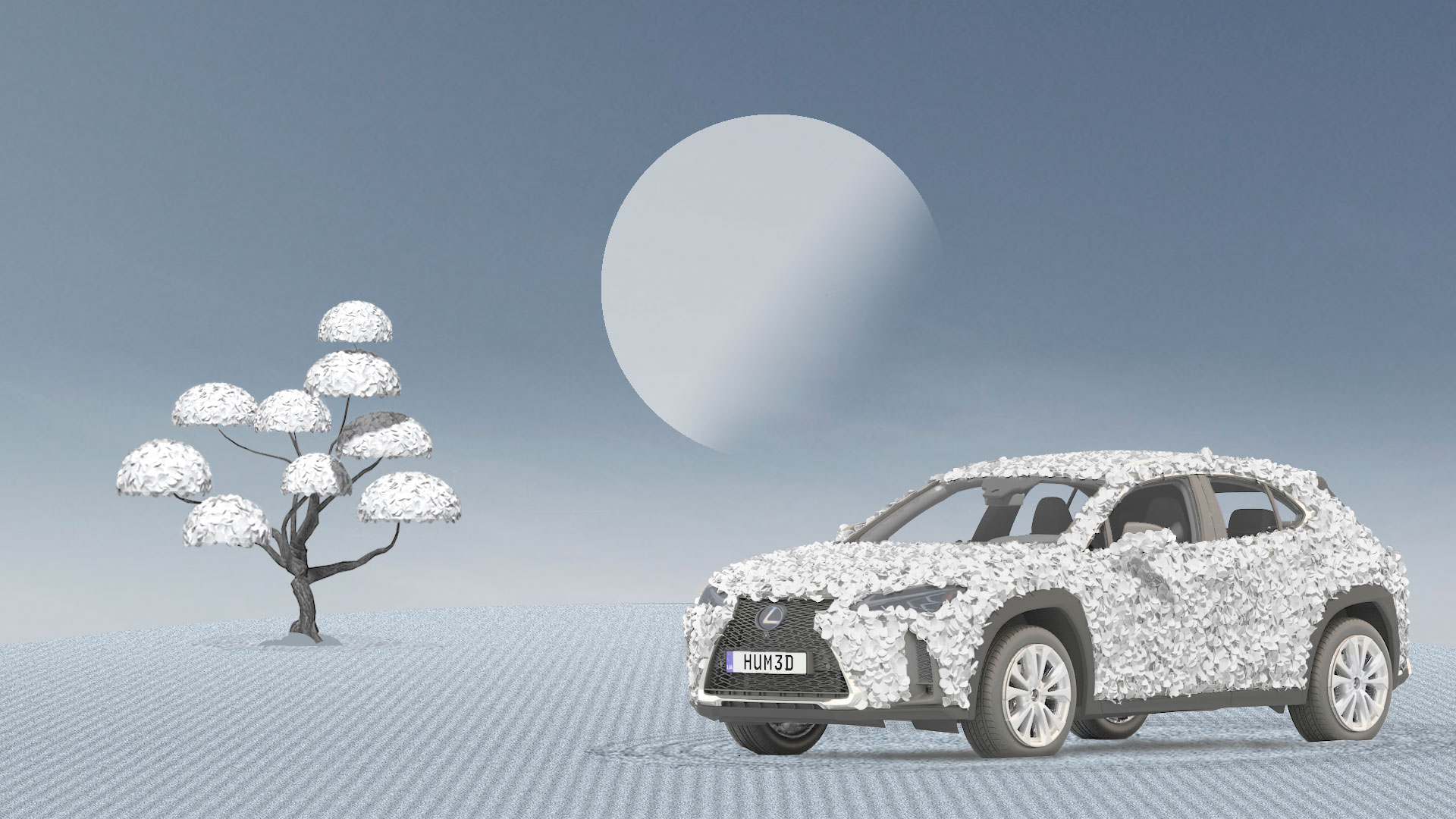 Imagen de los vehículos del Lexus Art Car