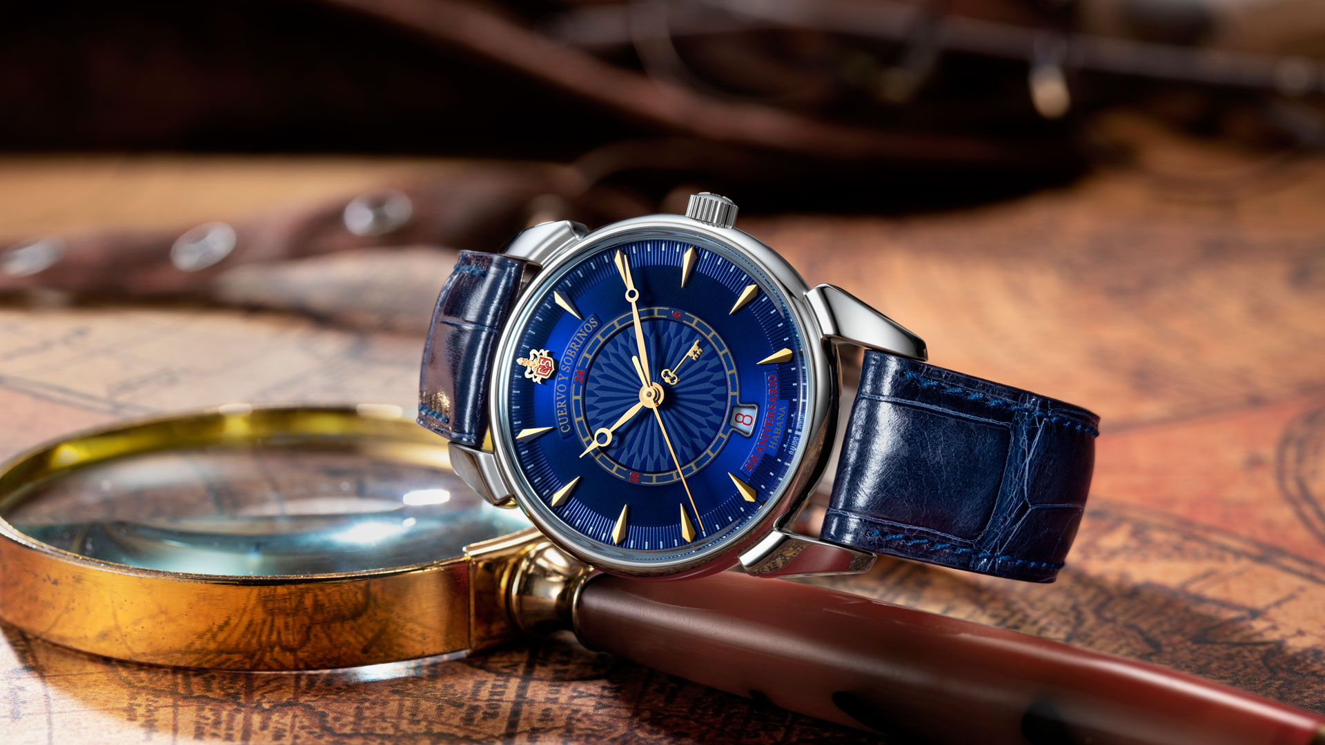 Imagen de los relojes Cuervo y Sobrinos