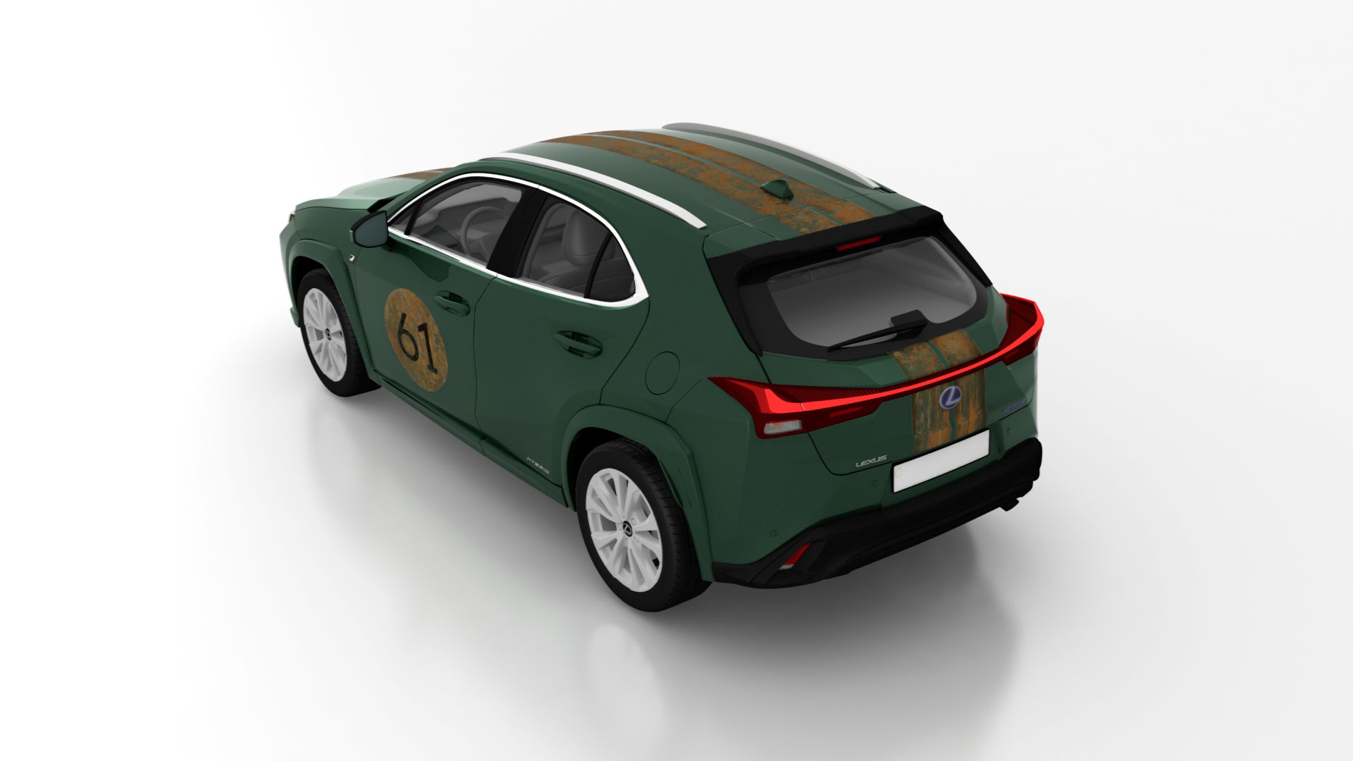 Diseño realizado por Francisco Segarra para el concurso Lexus UX Art Car