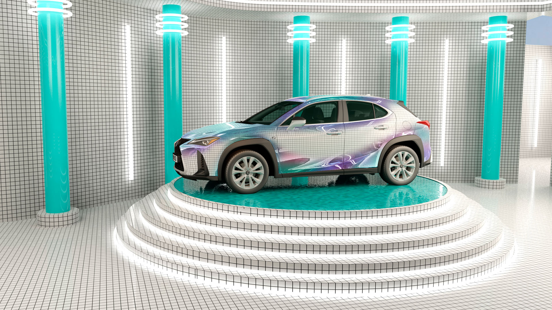 Lexus UX Art Car by Masquespacio hero asset