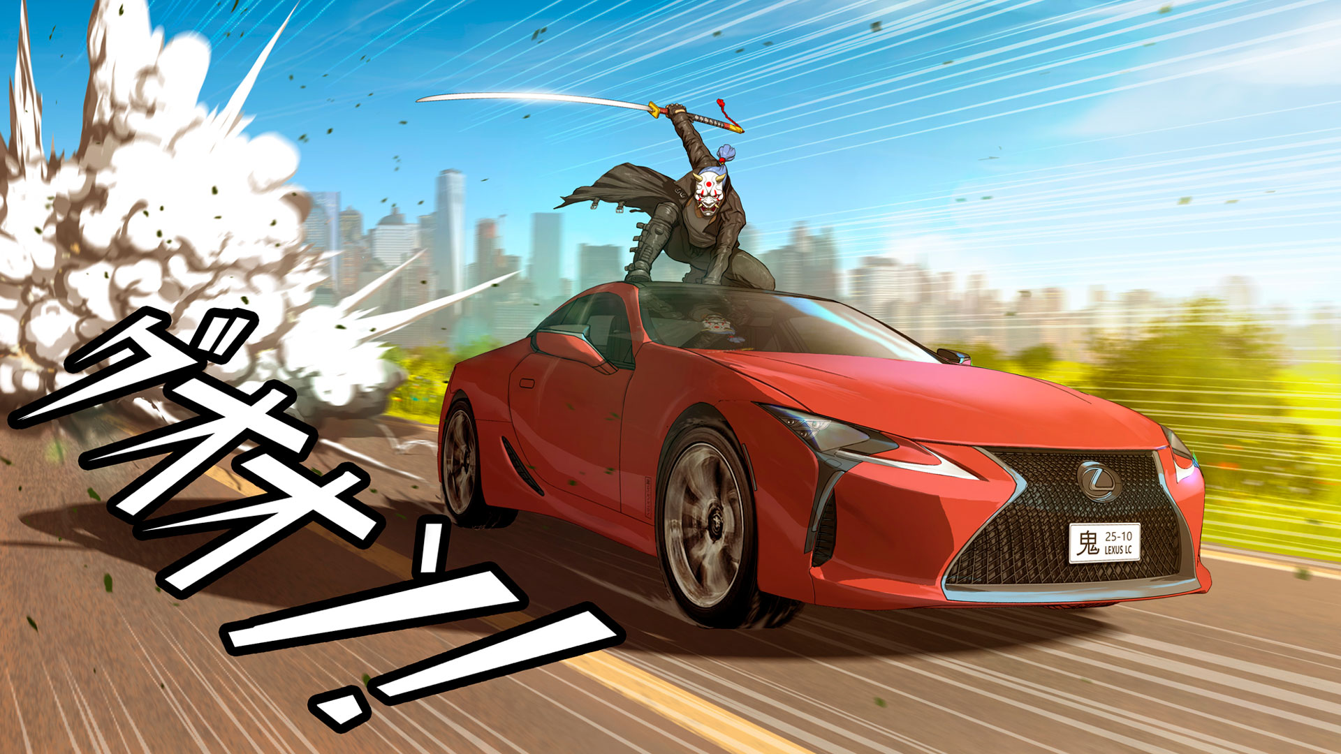 Imagen de una ilustración manga de Lexus