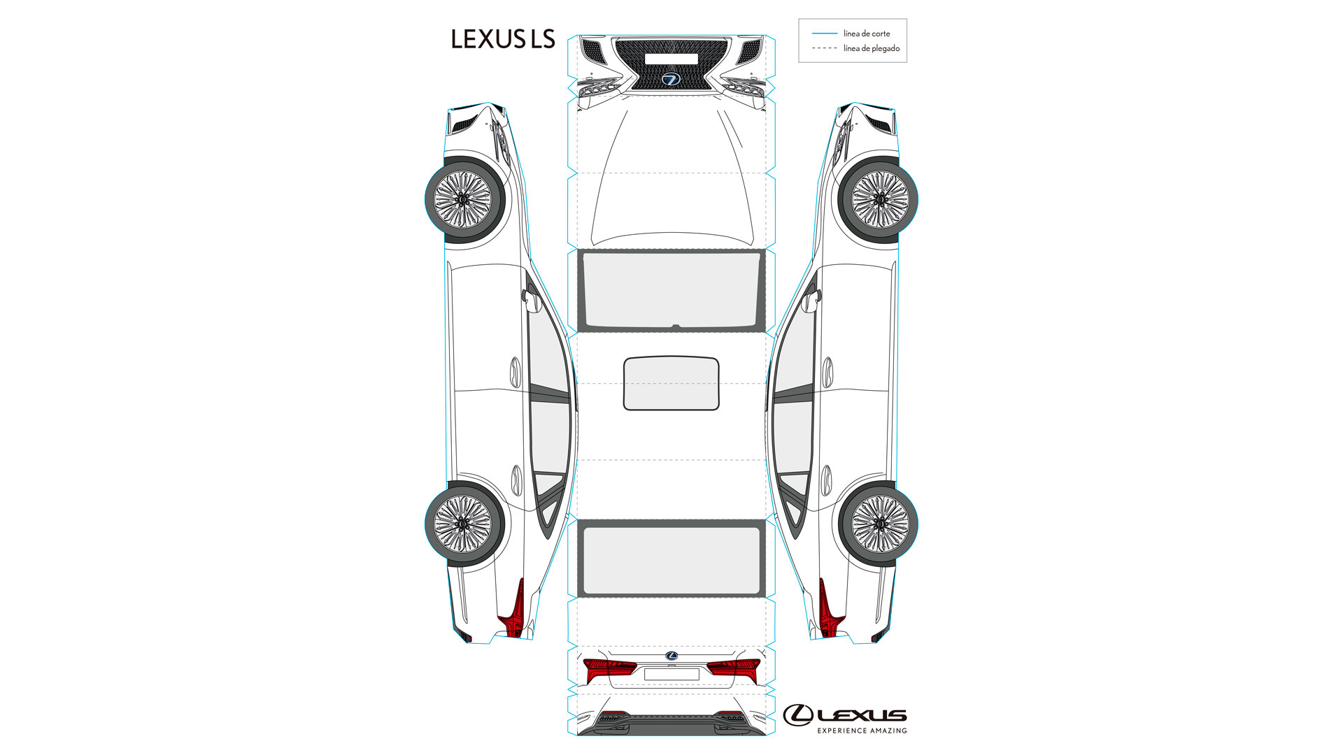 Imagen de un recortable del Lexus UX