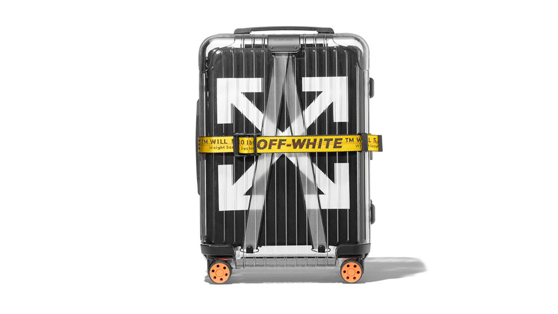 Imagen de las maletas diseñadas por Virgil Abloh para Rimowa