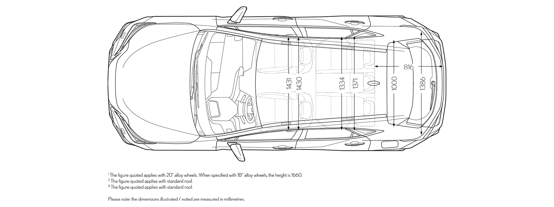 NX Top Dimensions Image