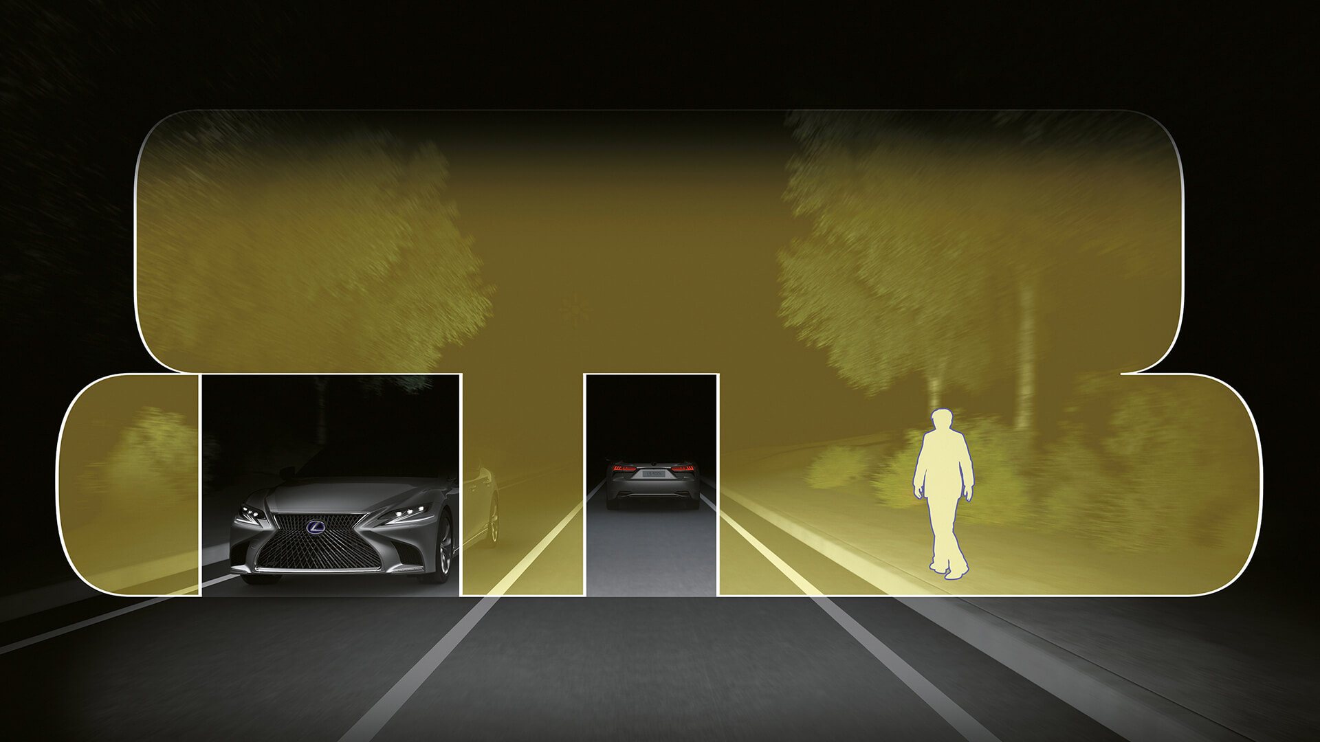 Lexus adaptive high beam