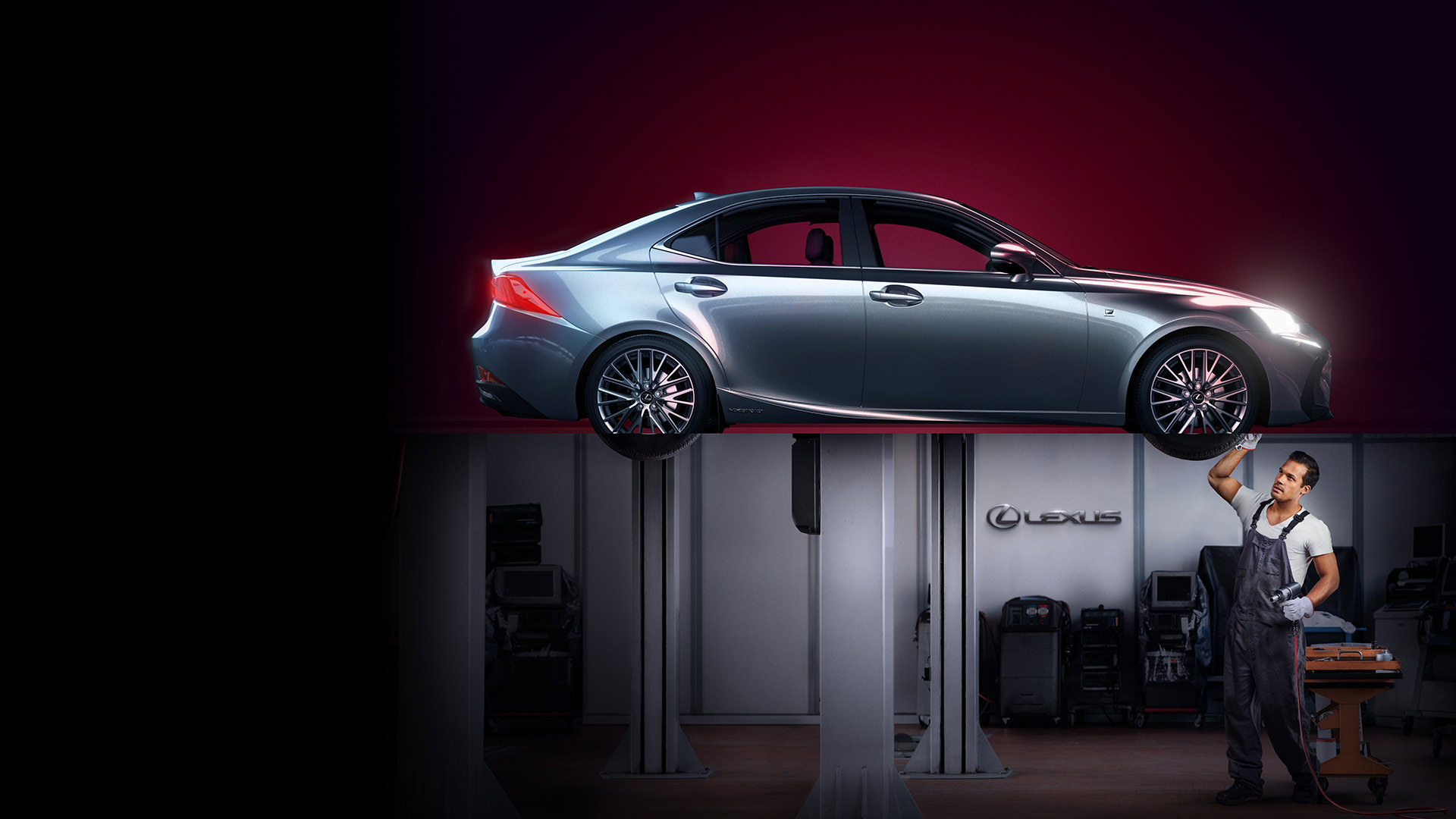 Hybrid mechanisme van een Lexus