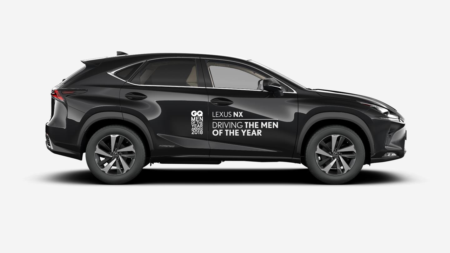 Homens do Ano GQ de boleia no Lexus NX
