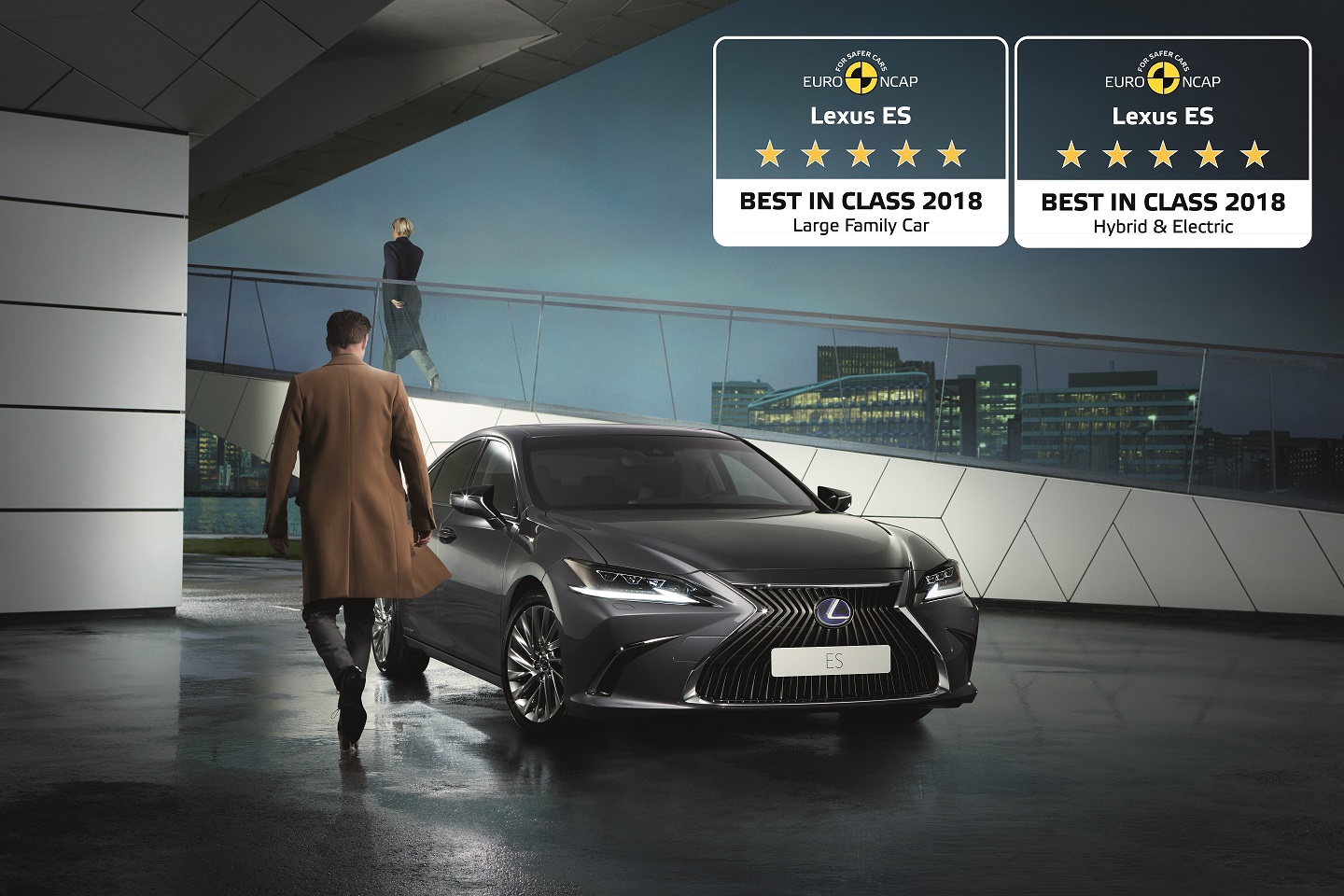 Novo Lexus ES mais Seguro Grande Carro Familiar hibrido eletrico